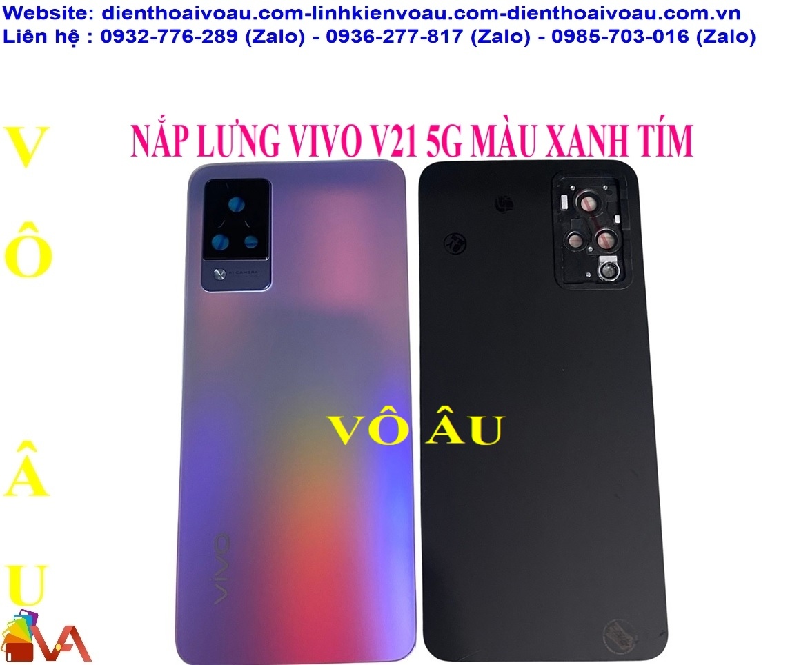 NẮP LƯNG VIVO V21 5G MÀU XANH TÍM