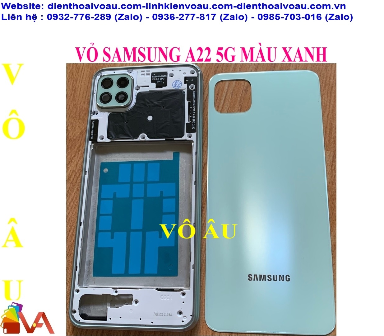 VỎ SAMSUNG A22 5G MÀU XANH