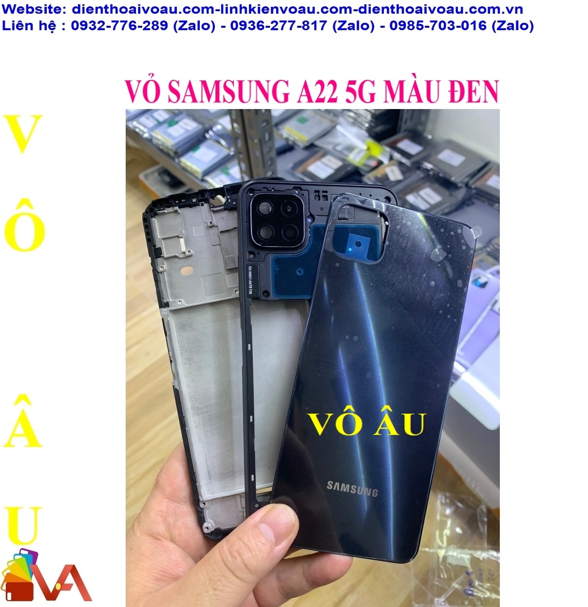 VỎ SAMSUNG A22 5G MÀU ĐEN