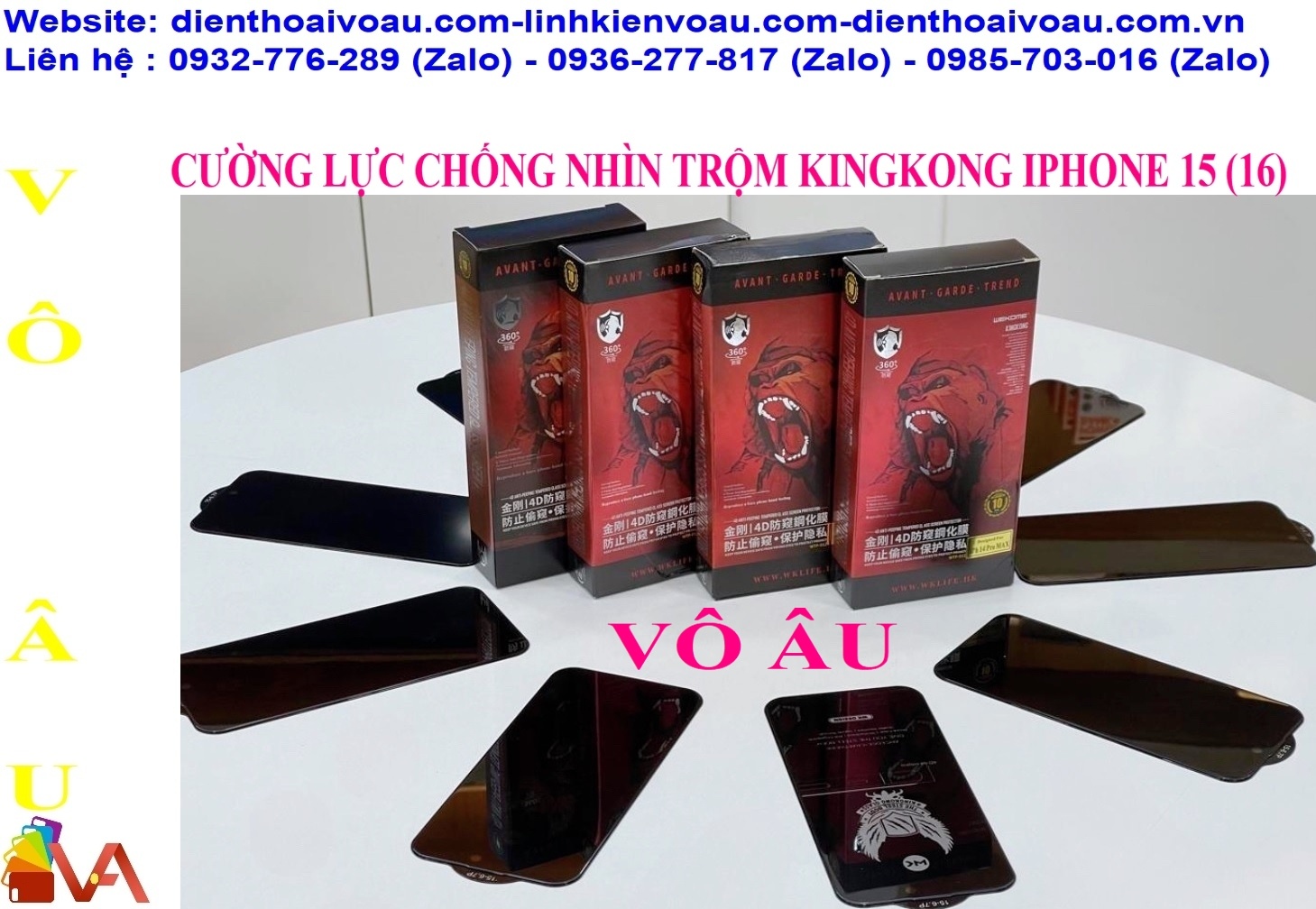 CƯỜNG LỰC CHỐNG NHÌN TRỘM KINGKONG IPHONE 16