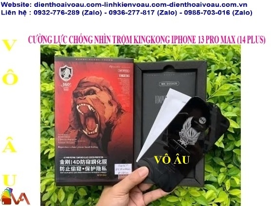 CƯỜNG LỰC CHỐNG NHÌN TRỘM KINGKONG IPHONE 14 PLUS