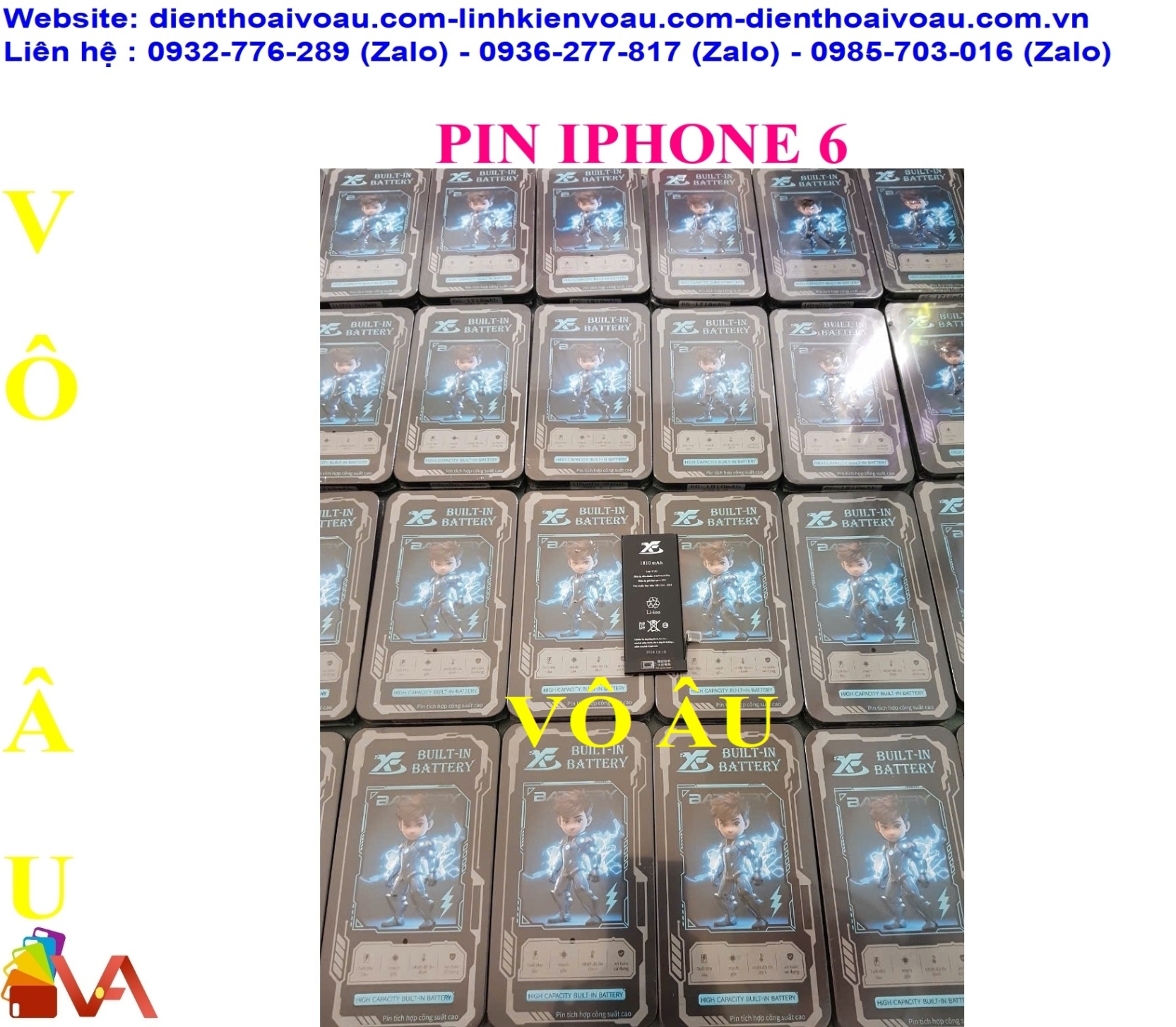 PIN IPHONE 6 ZIN DUNG LƯỢNG CHUẨN HỘP SẮT