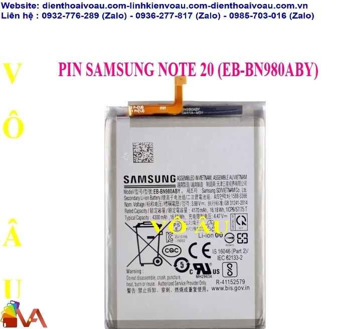 PIN SAMSUNG NOTE 20 ZIN