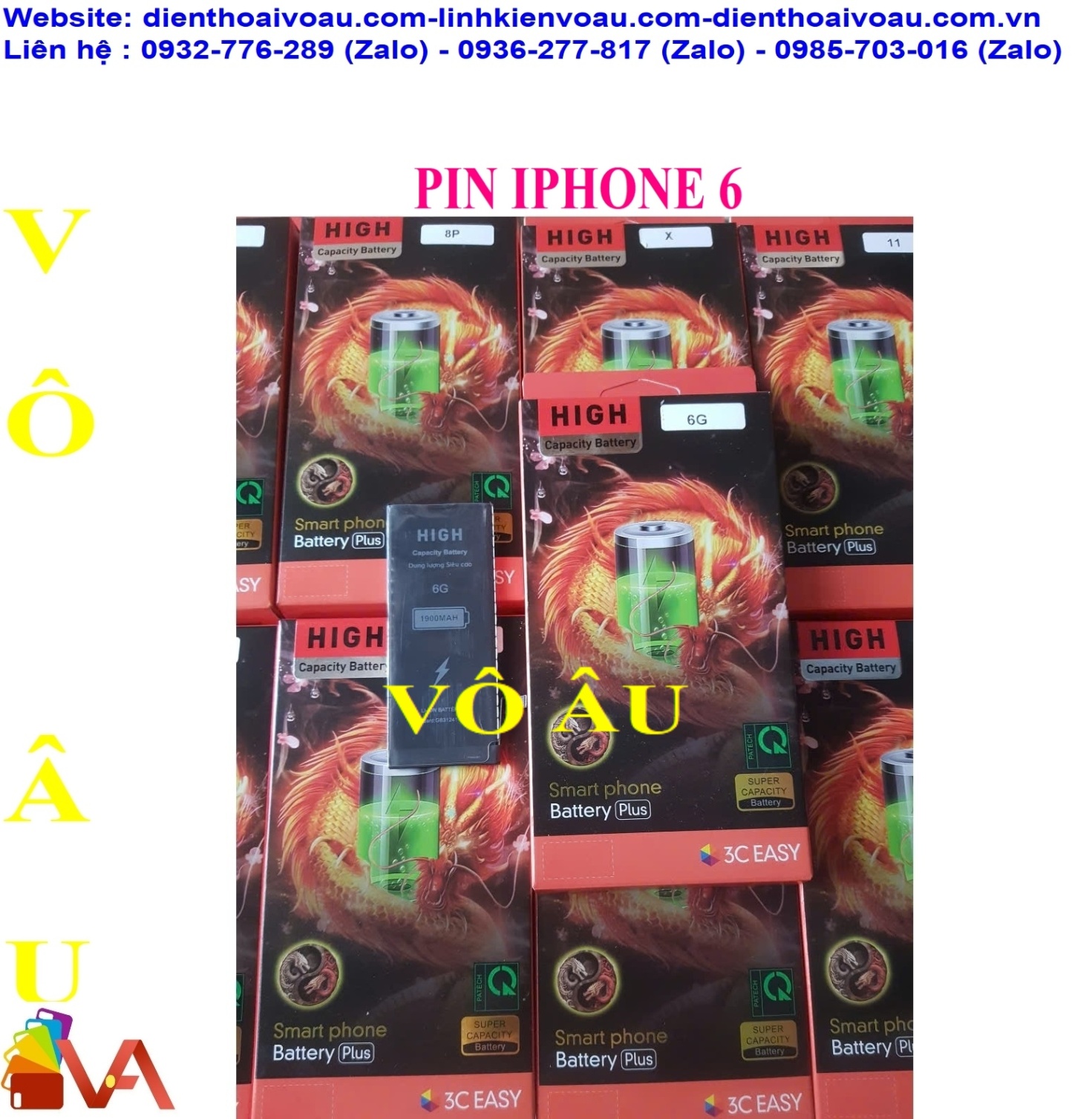 PIN IPHONE 6 ZIN DUNG LƯỢNG CAO