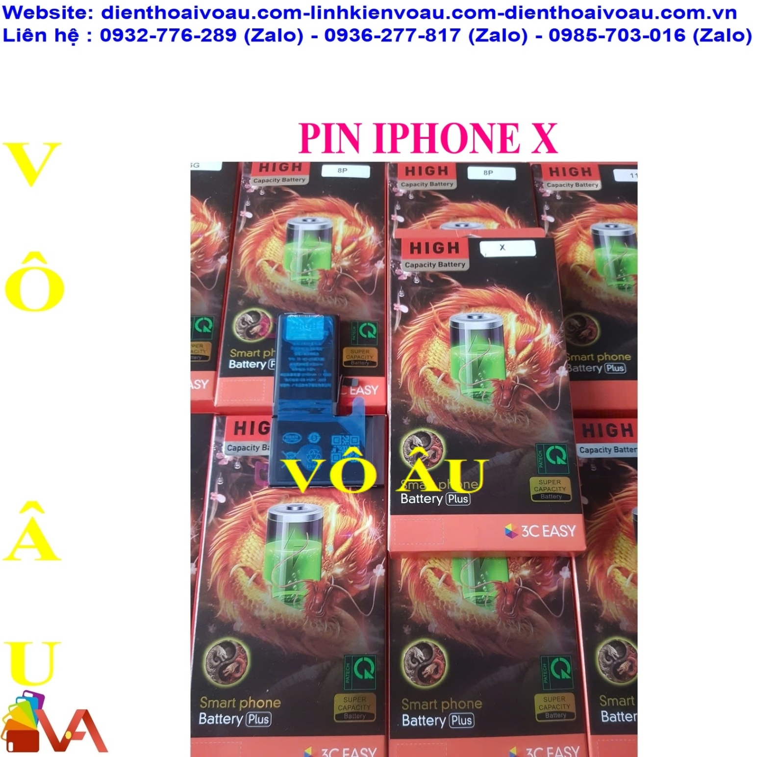 PIN IPHONE X ZIN DUNG LƯỢNG CAO