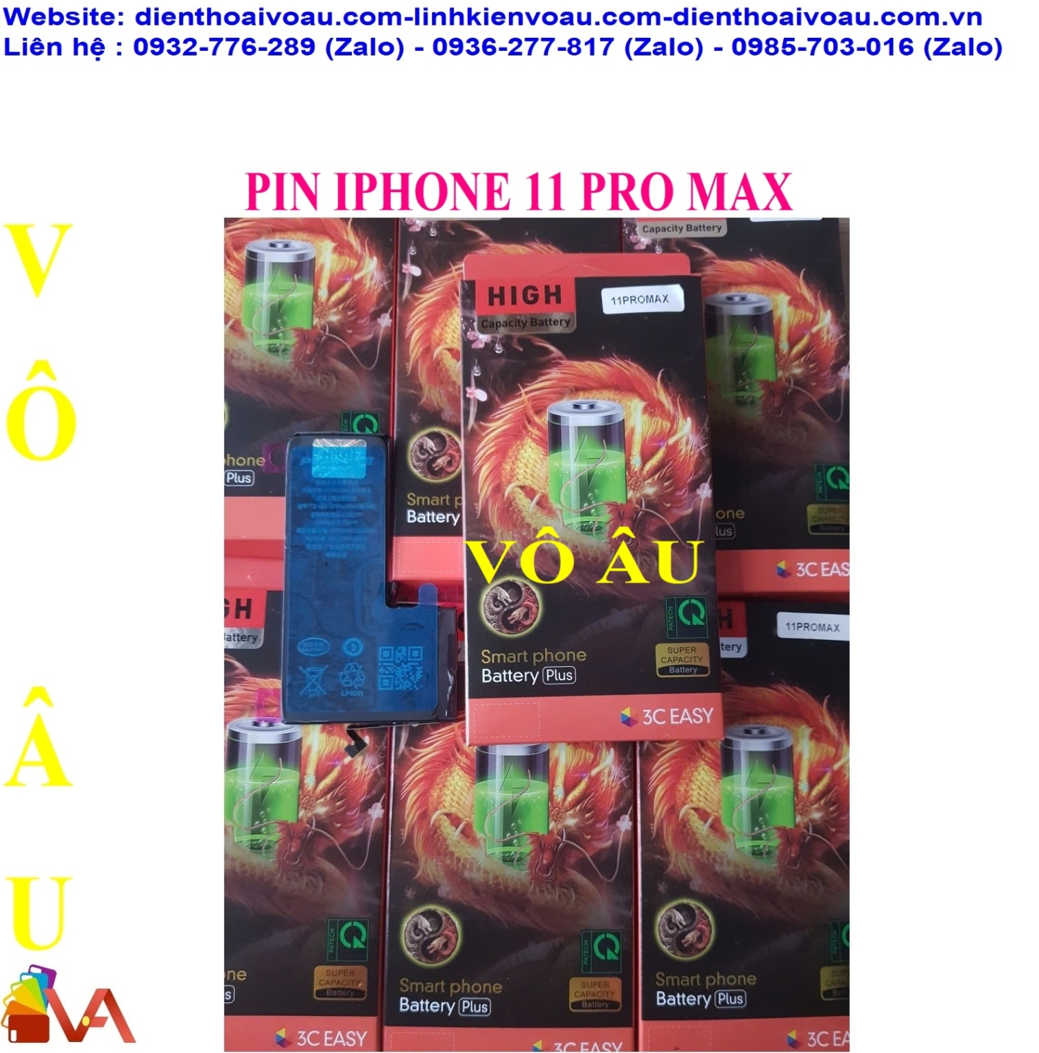 PIN IPHONE 11 PRO MAX ZIN DUNG LƯỢNG CAO