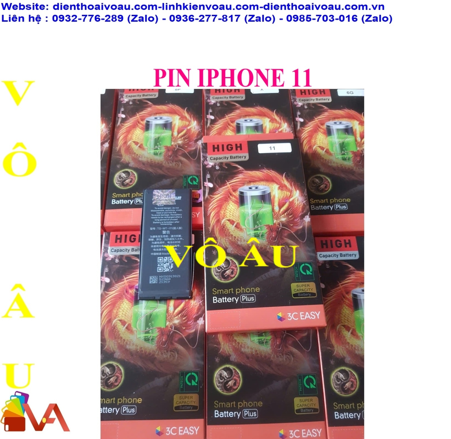 PIN IPHONE 11 ZIN DUNG LƯỢNG CAO