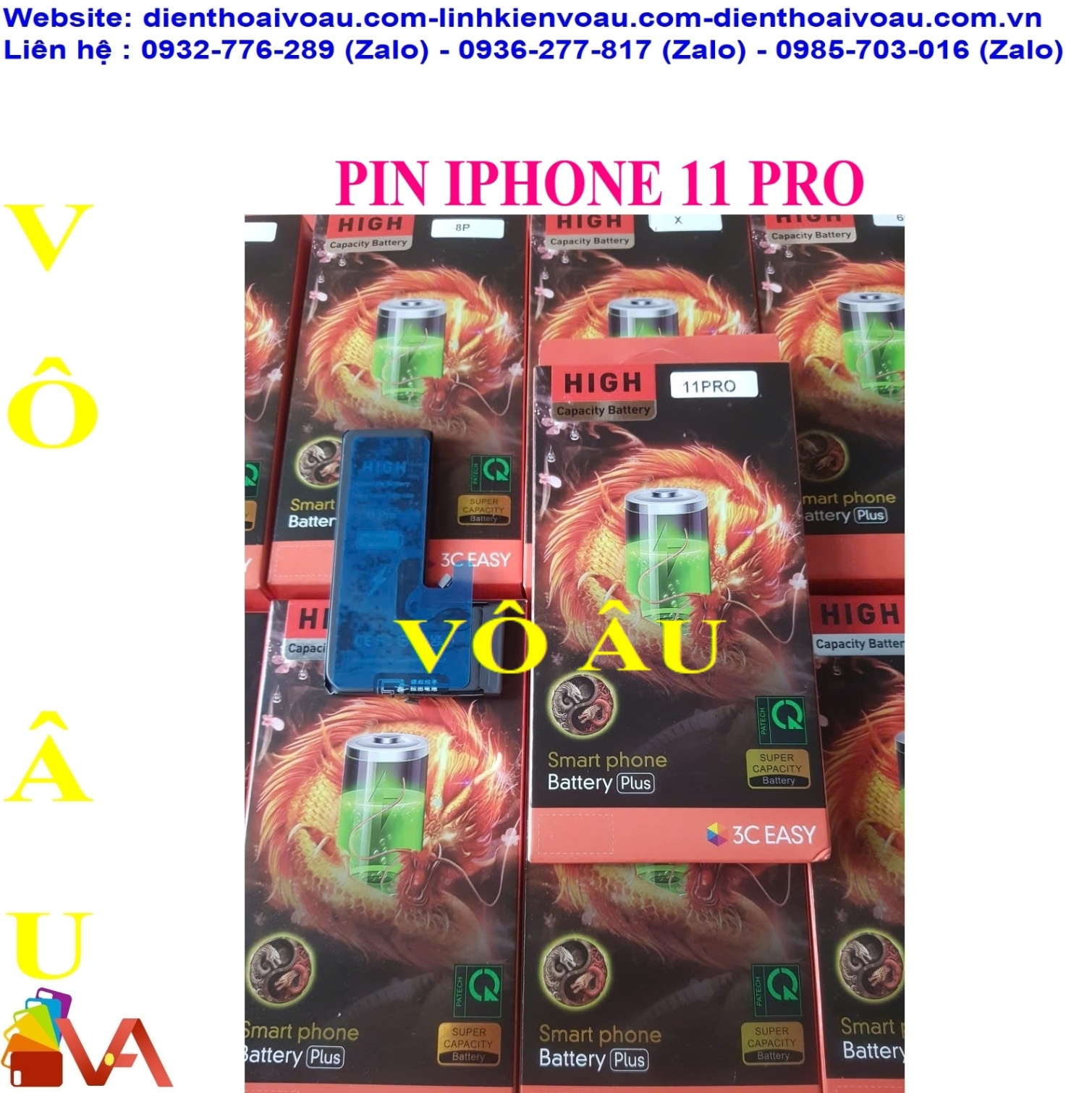 PIN IPHONE 11 PRO ZIN HỘP DUNG LƯỢNG CAO