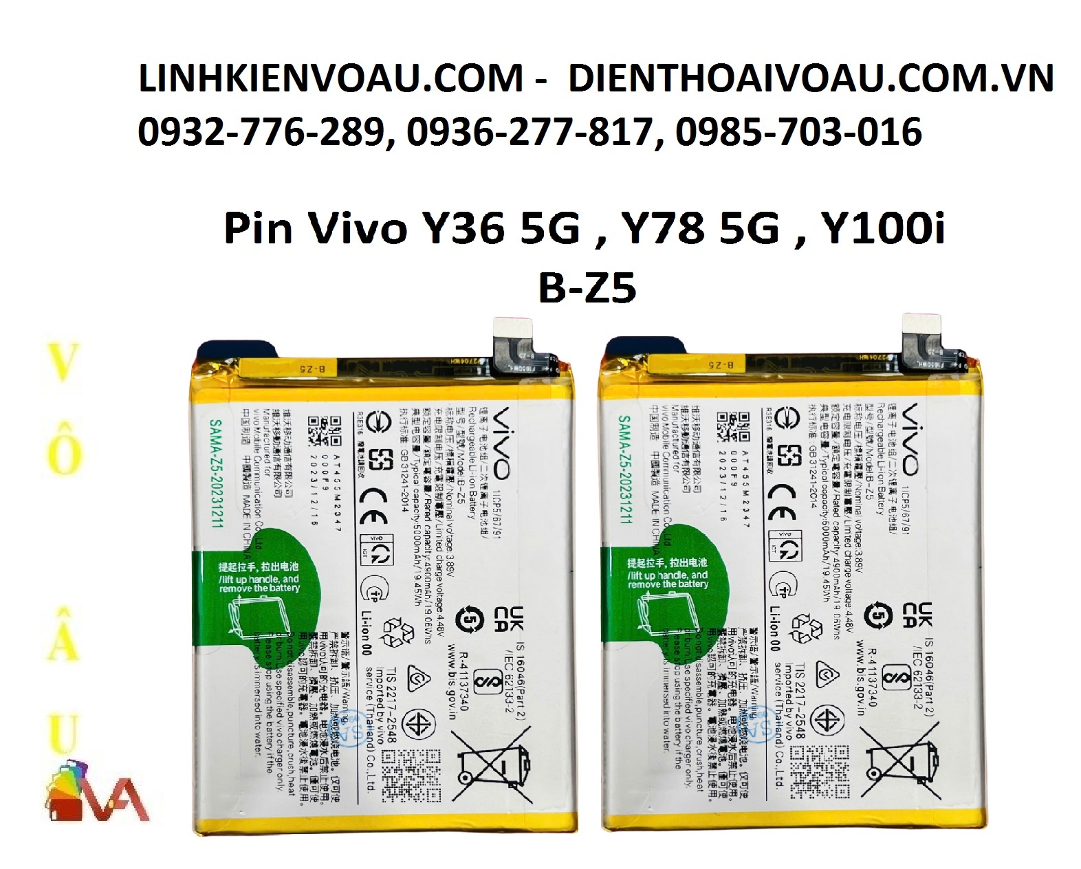Pin Vivo Y36