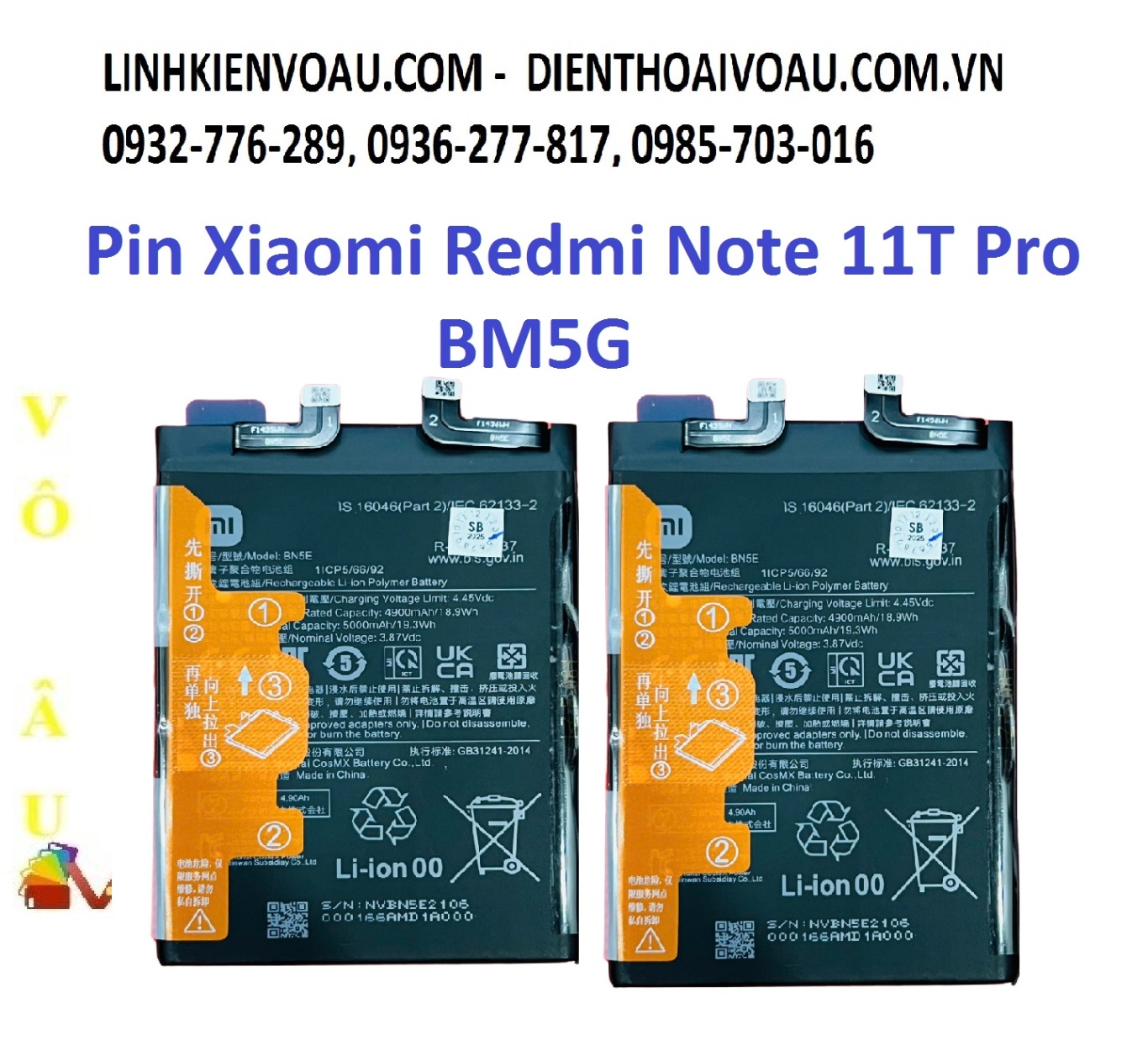 PIN XIAOMI REDMI NOTE 11T PRO ZIN