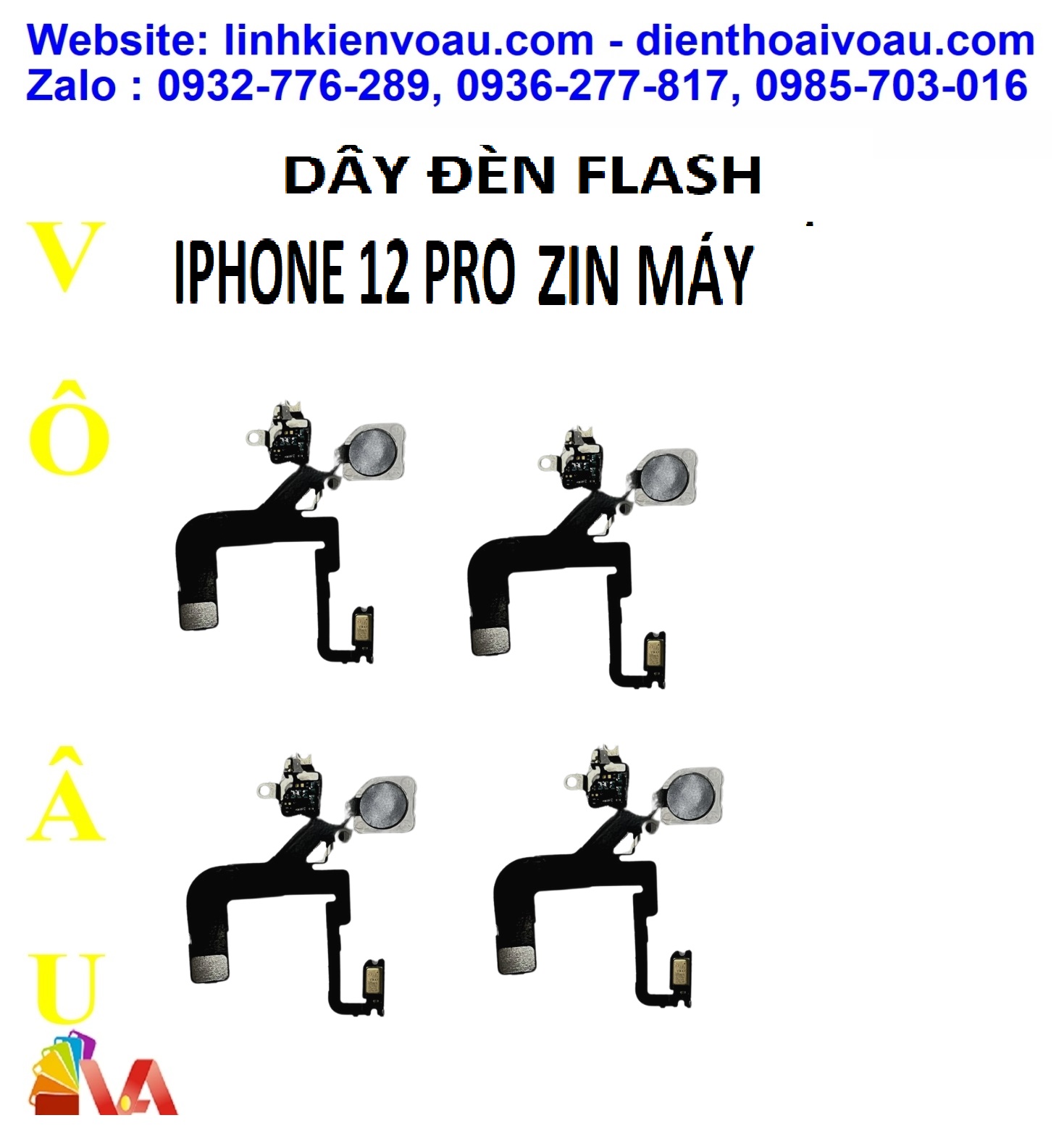 CÁP ĐÈN FLASH IPHONE 12 PRO ZIN MÁY
