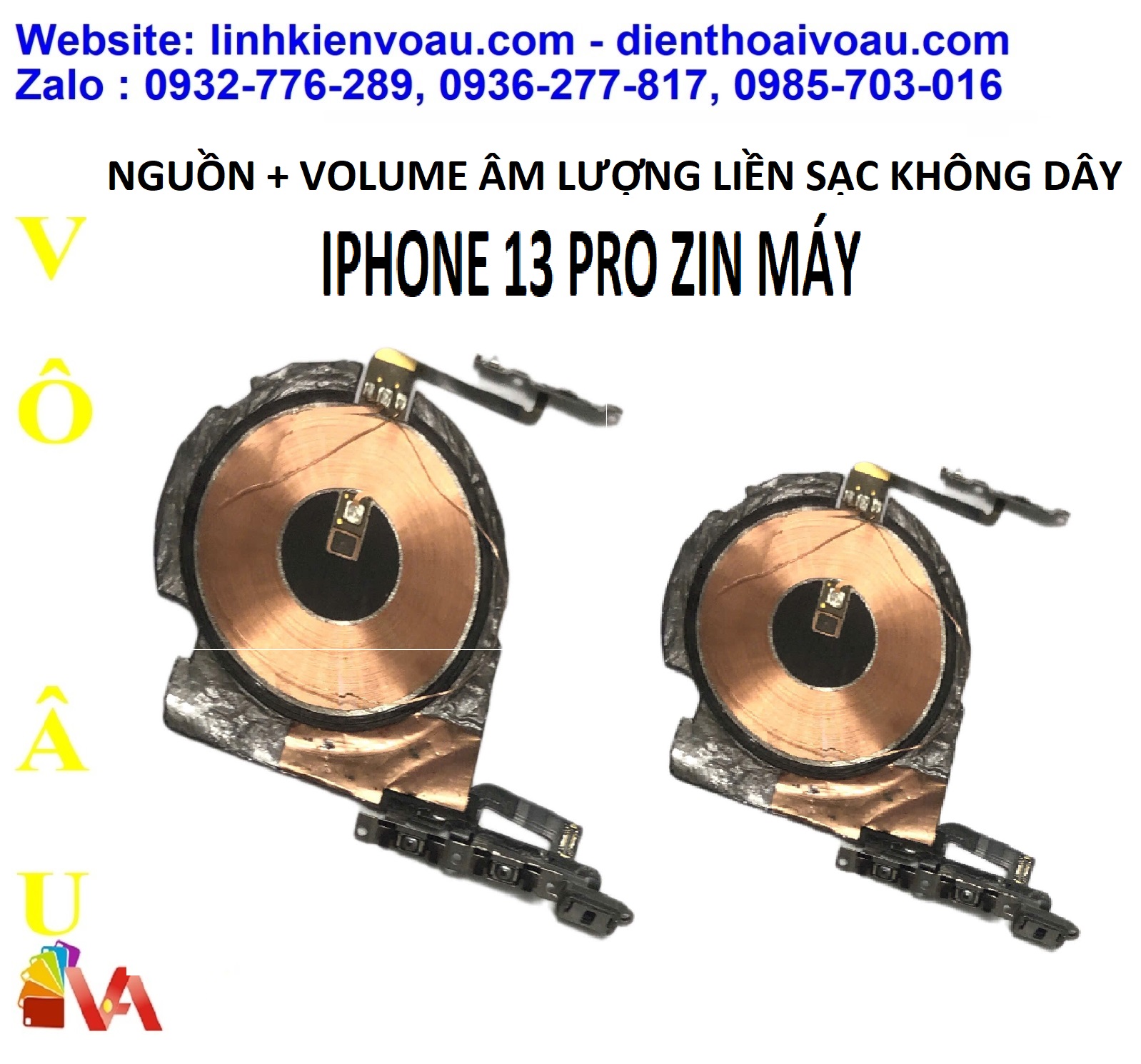 NÚT NGUỒN + VOLUME ÂM LƯỢNG LIỀN SẠC KHÔNG DÂY IPHONE 13 PRO ZIN MÁY