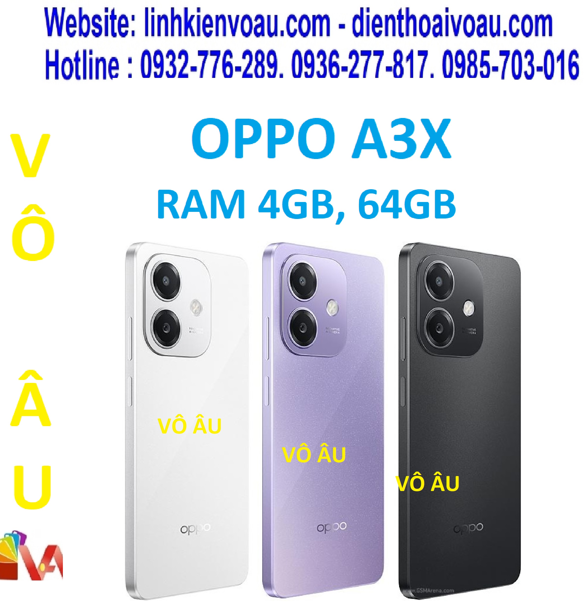 OPPO A3X, RAM 4GB, 64GB