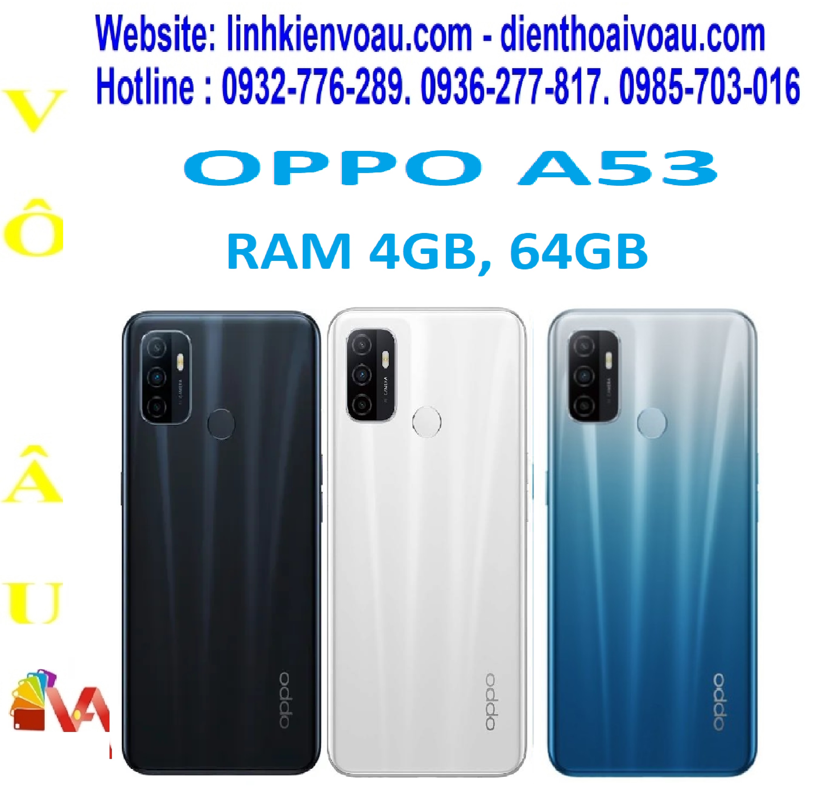 OPPO A53 RAM 4GB, 64GB
