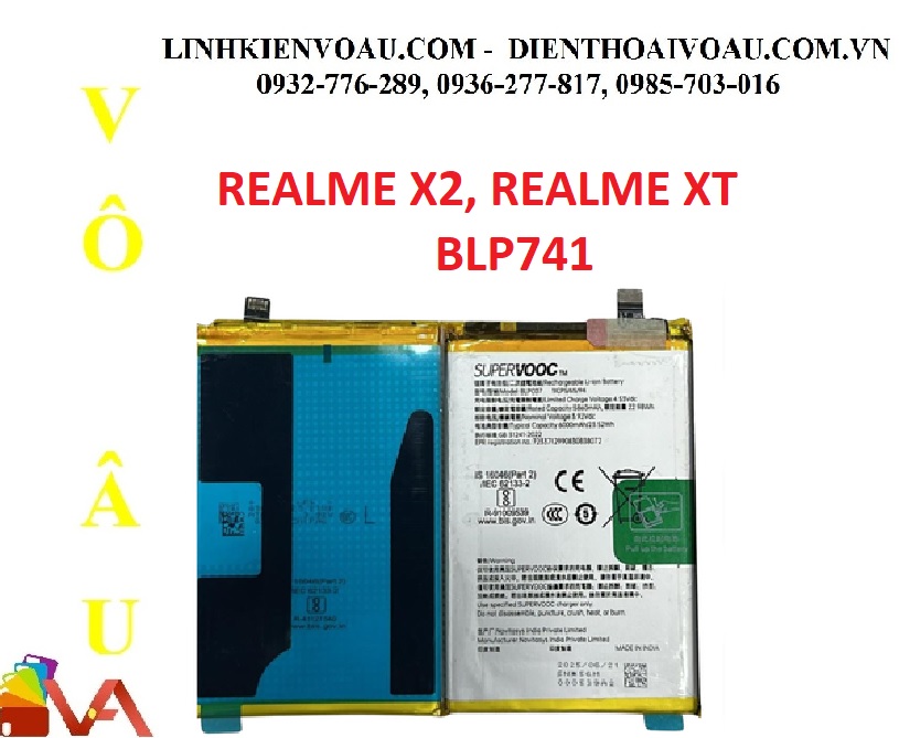 PIN OPPO BLP741 (REALME X2, REALME XT) ZIN