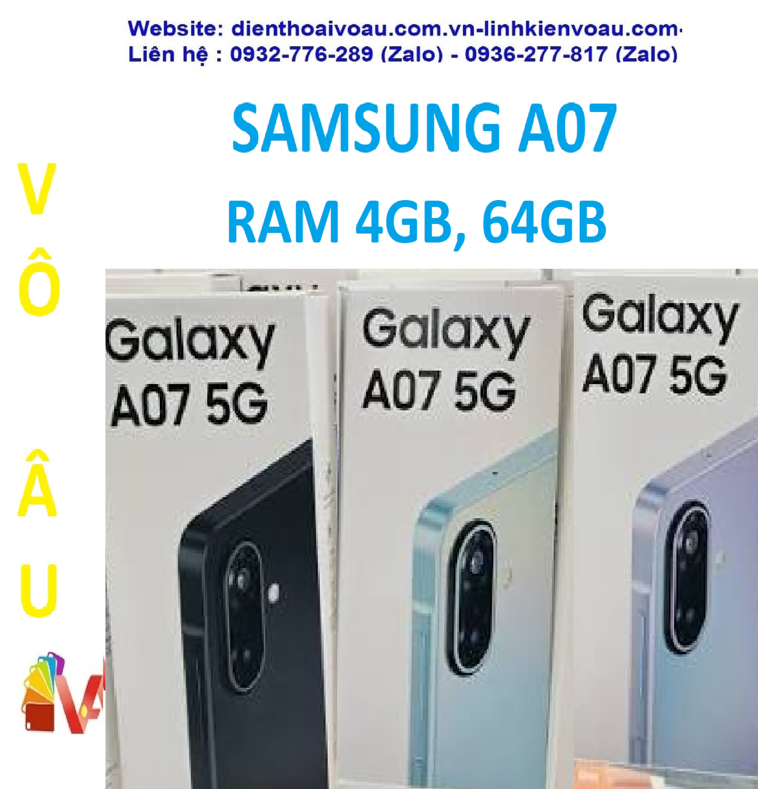 SAMSUNG A07 5G RAM 4GB , 64GB FULL BOX