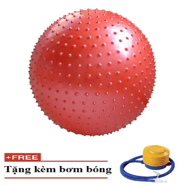 Bóng tập Yoga có gai 65cm (Đỏ)