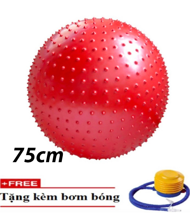 Bóng tập Yoga có gai 75cm (Đỏ)