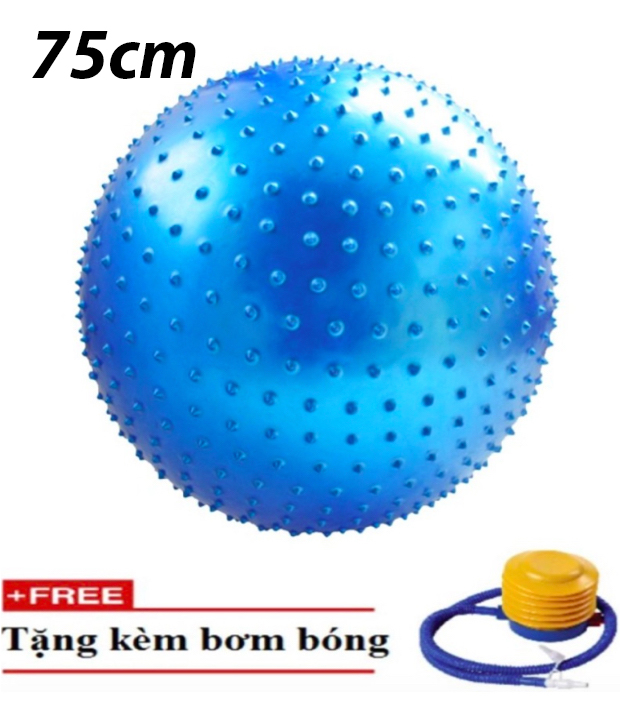 Bóng tập Yoga có gai 75cm (Xanh)