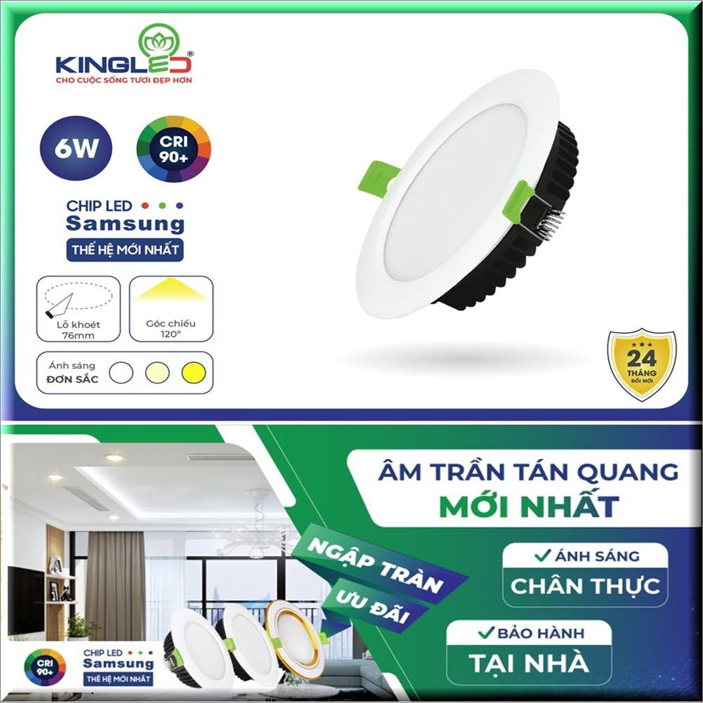 5 LÝ DO CHỌN ĐÈN DOWNLIGHT ÂM TRẦN KINGLED