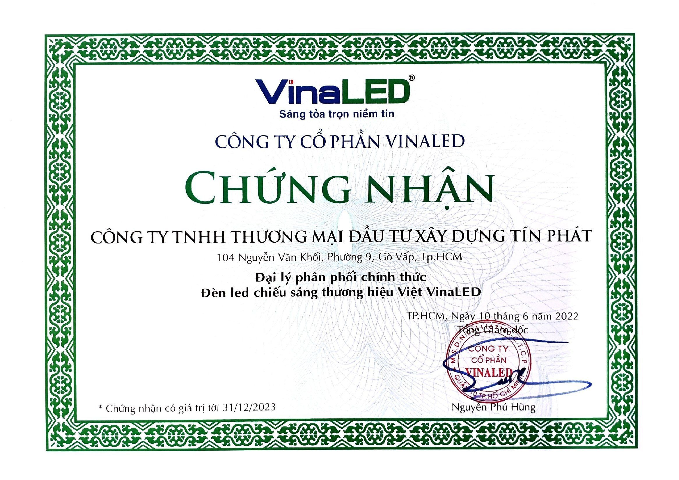 Đại lý phân phối Đèn Led và thiết bị chiếu sáng thương hiệu VinaLed