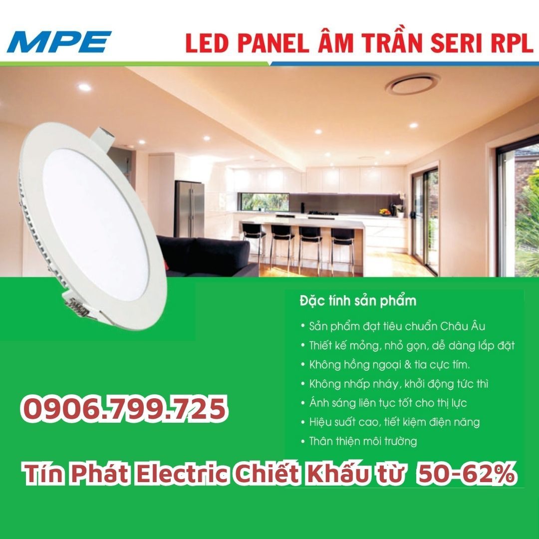 Đèn Led Panel Âm Trần MPE - Bảng giá MPE 2023