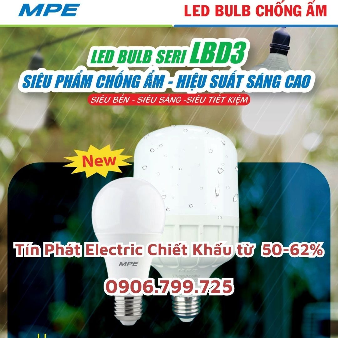 Đèn Led Bulb MPE - Bảng giá MPE 2023