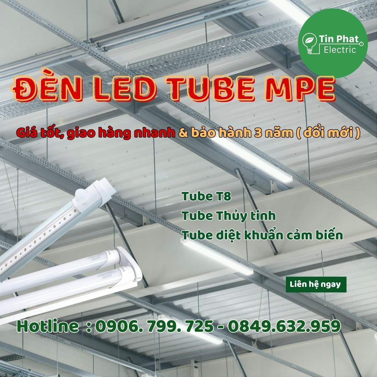 Đèn LED Tube MPE - Bảng giá MPE 2023