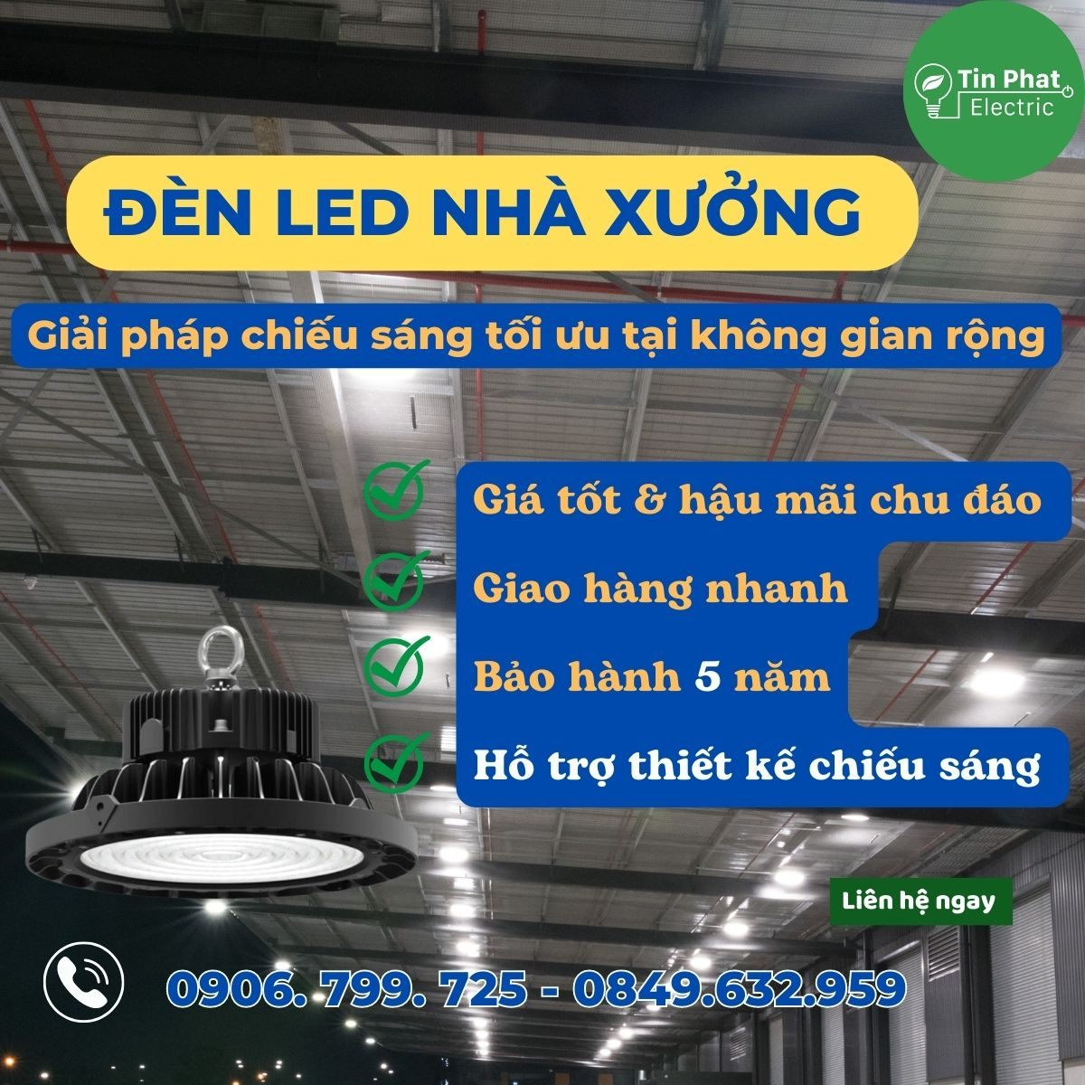 Đèn Led nhà xưởng MPE - Bảng giá MPE 2023