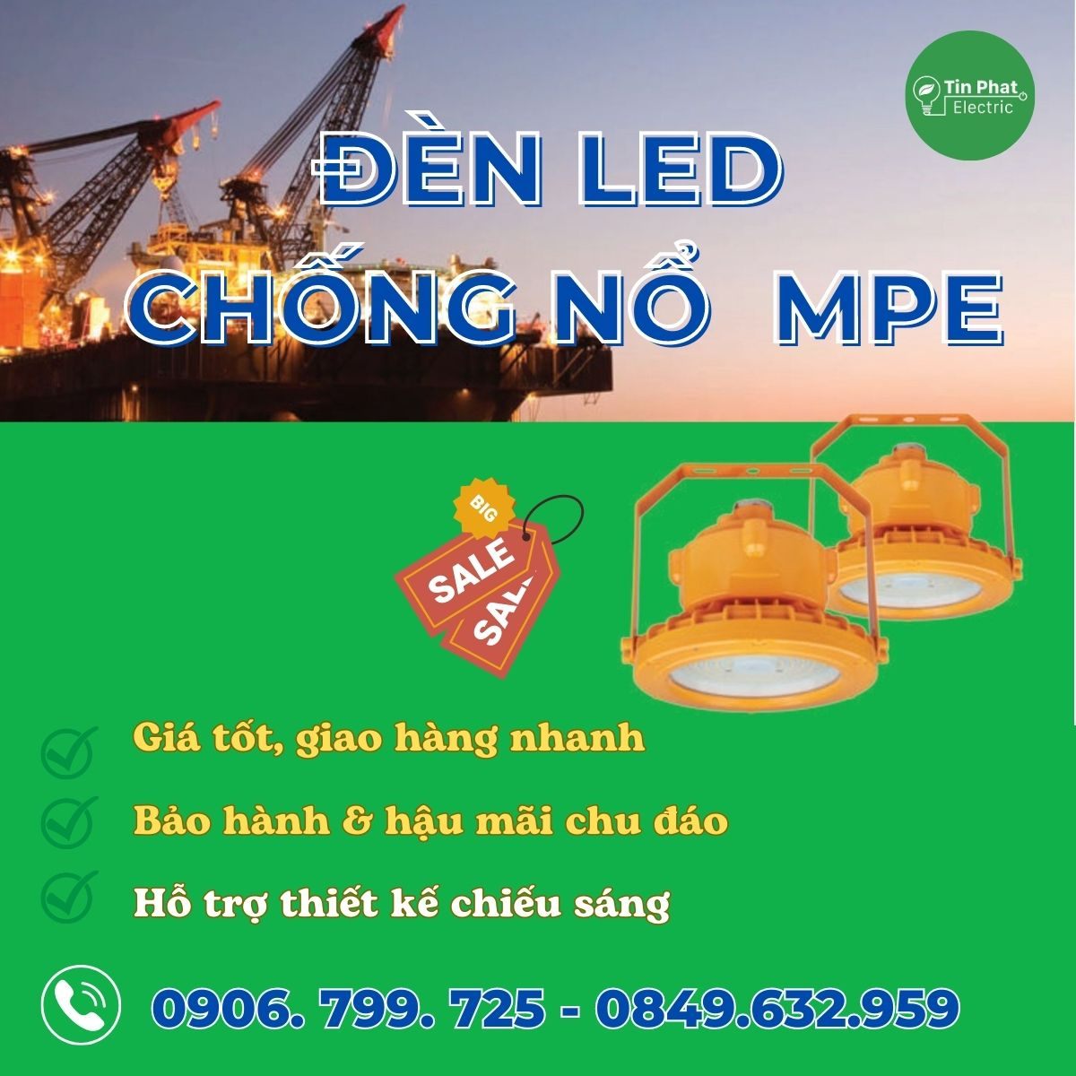 Đèn Led chống nổ MPE - Bảng giá MPE 2023