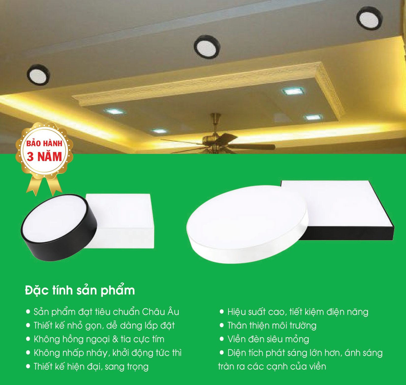Đèn LED Downlight Ốp Trần MPE - Bảng giá MPE 2023