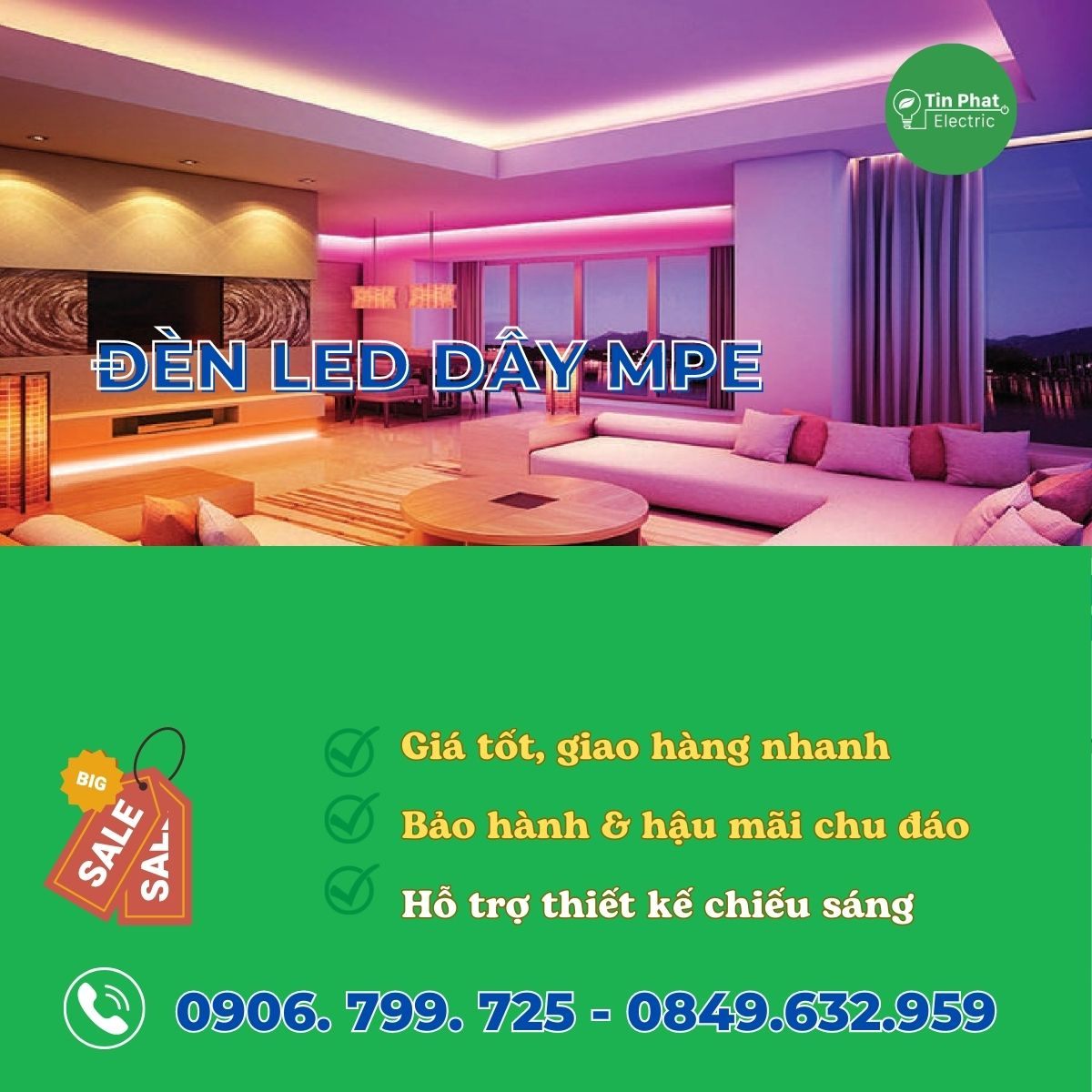 Đèn Led dây MPE - Bảng giá MPE 2023