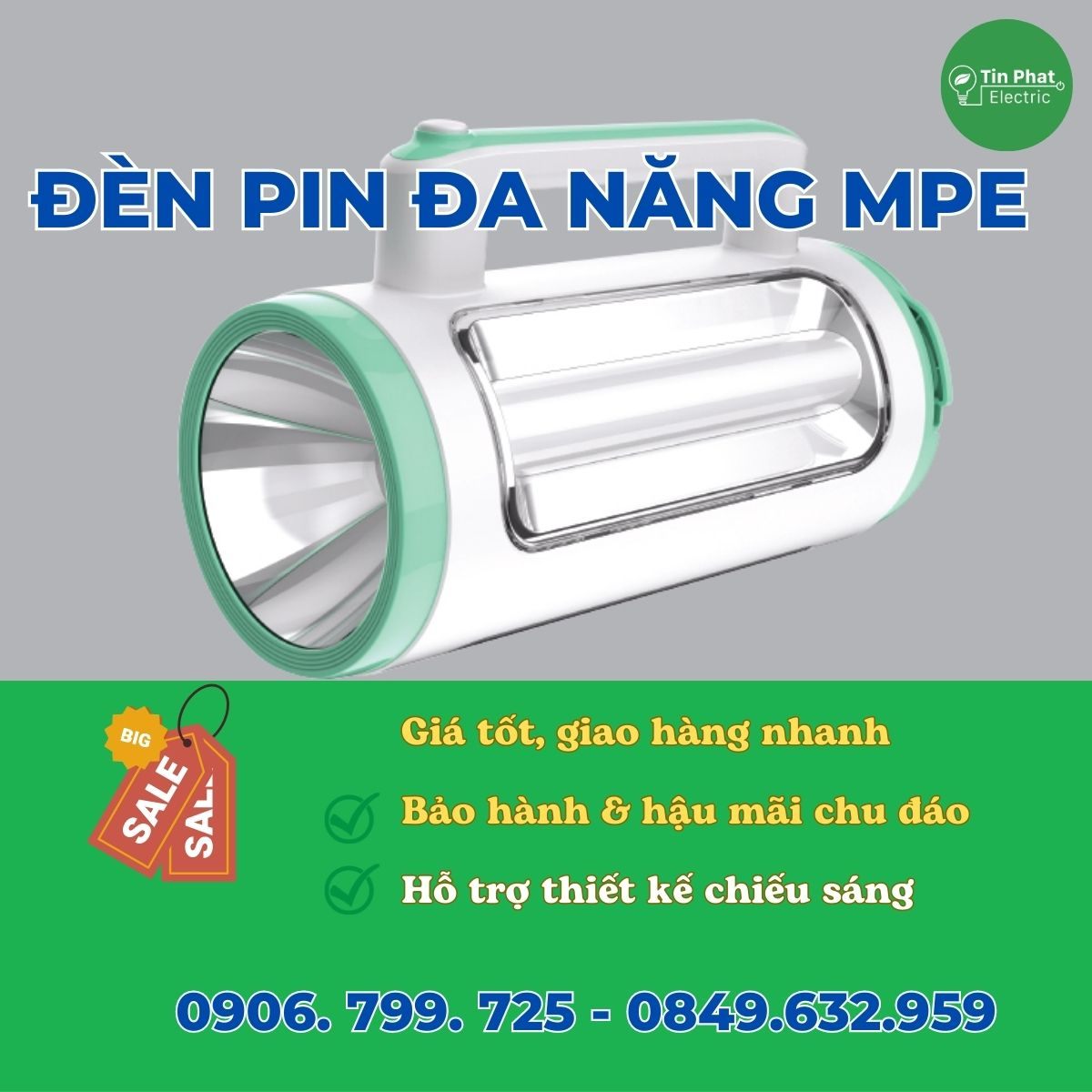 Đèn pin đa năng MPE - Bảng giá MPE 2023