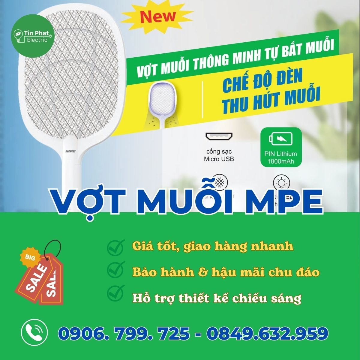 Vợt muỗi MPE - Bảng giá MPE 2023