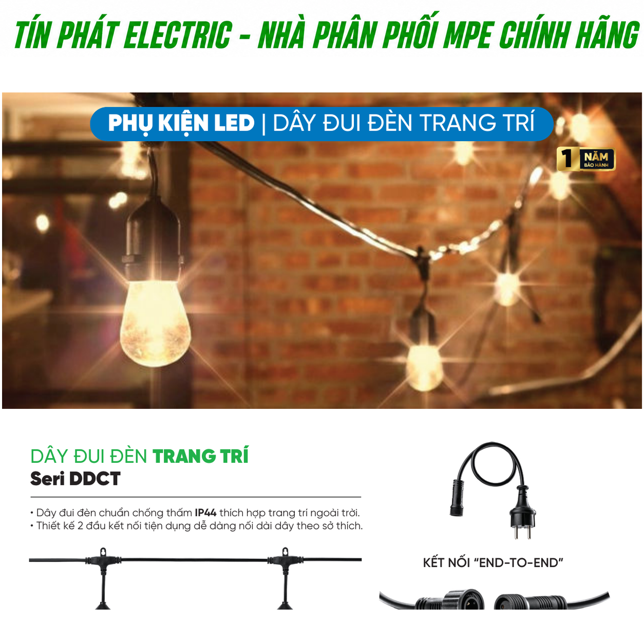 Bảng giá LED Filament & Phụ kiện MPE Series DDCT – Báo giá sỉ theo số lượng và tổng đơn hàng