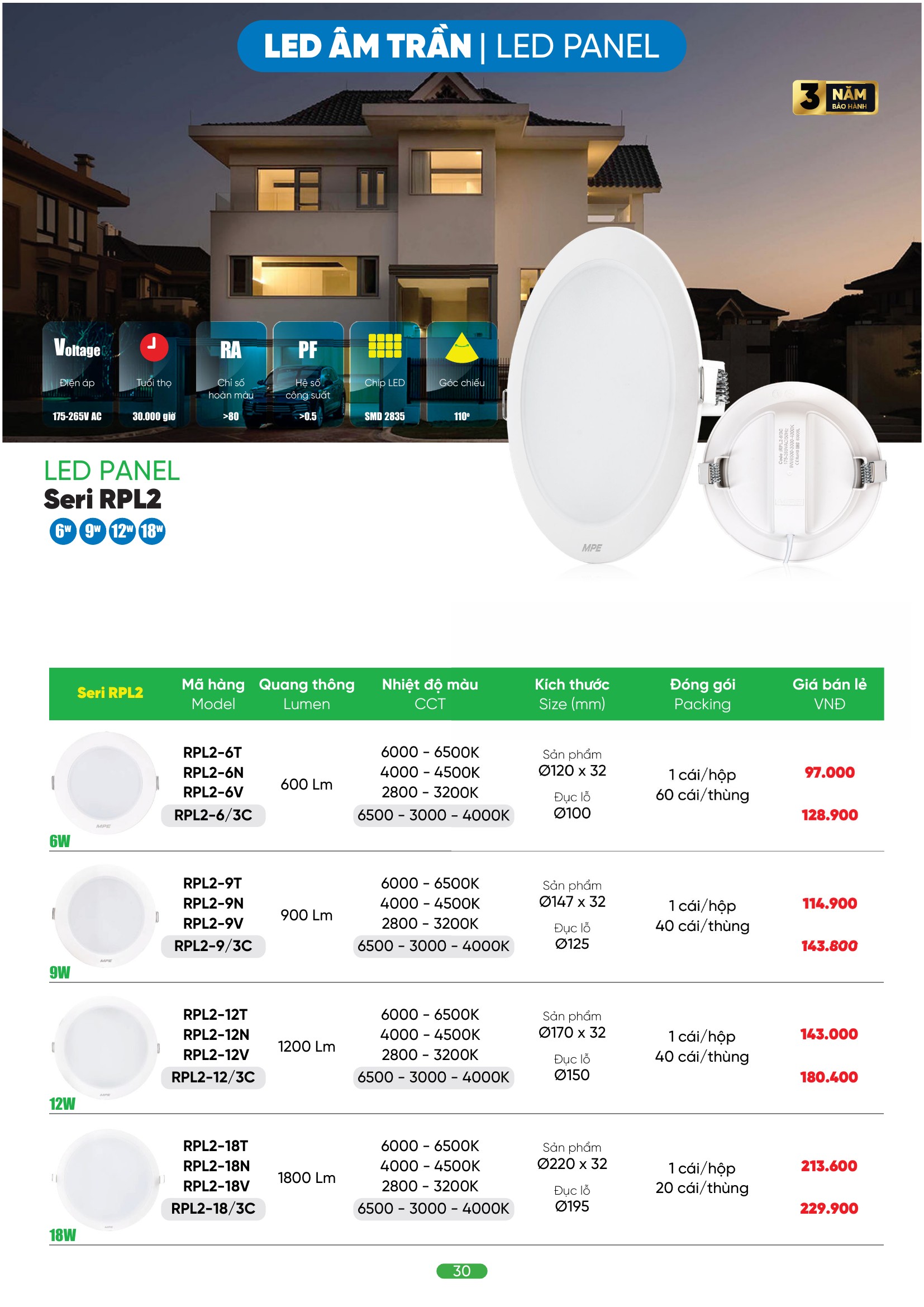 Cách chọn đèn LED âm trần phù hợp cho từng không gian