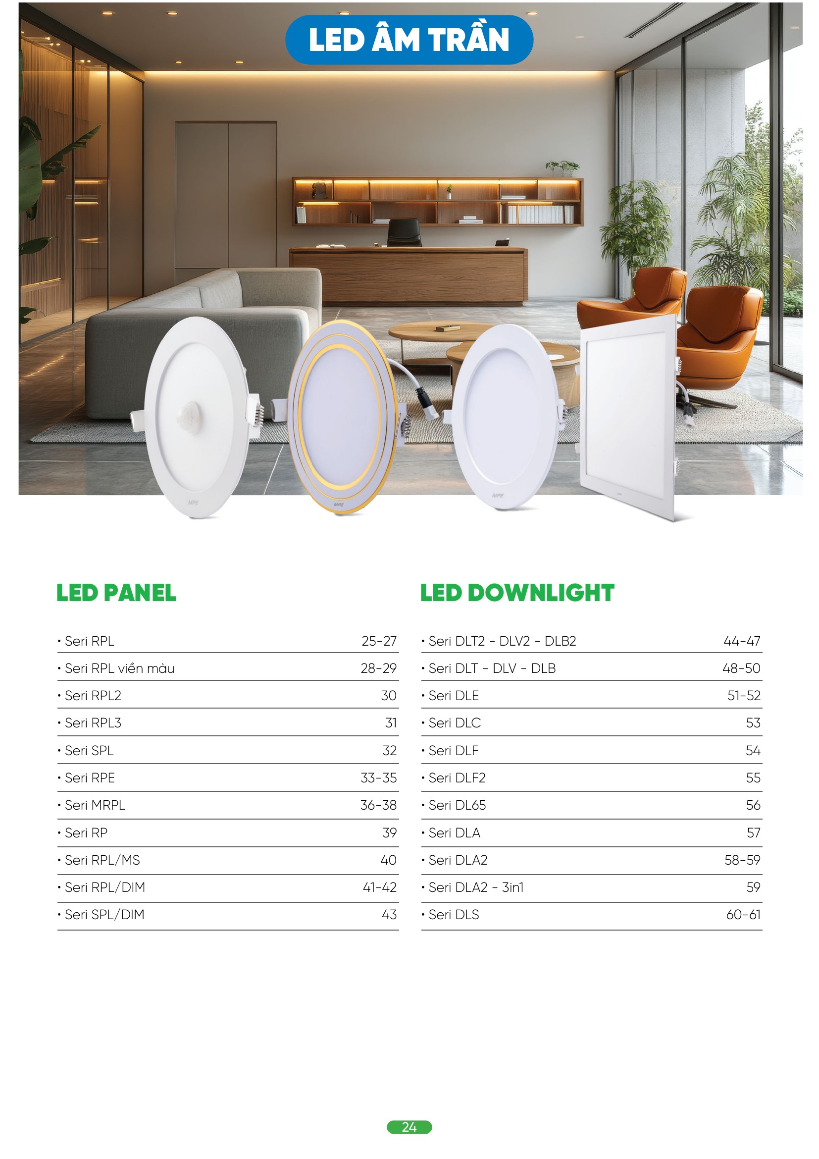 Đèn LED âm trần MPE 3W – Giải pháp chiếu sáng cho không gian nhỏ