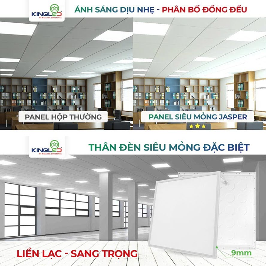 ĐÈN PANEL SIÊU MỎNG 48W, 60x60cm KingLed ( SPL-48-6060 )