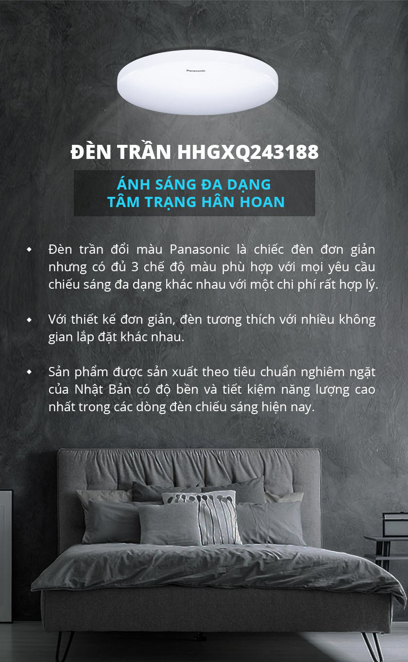 Đèn Trần Đơn Giản Đổi Màu