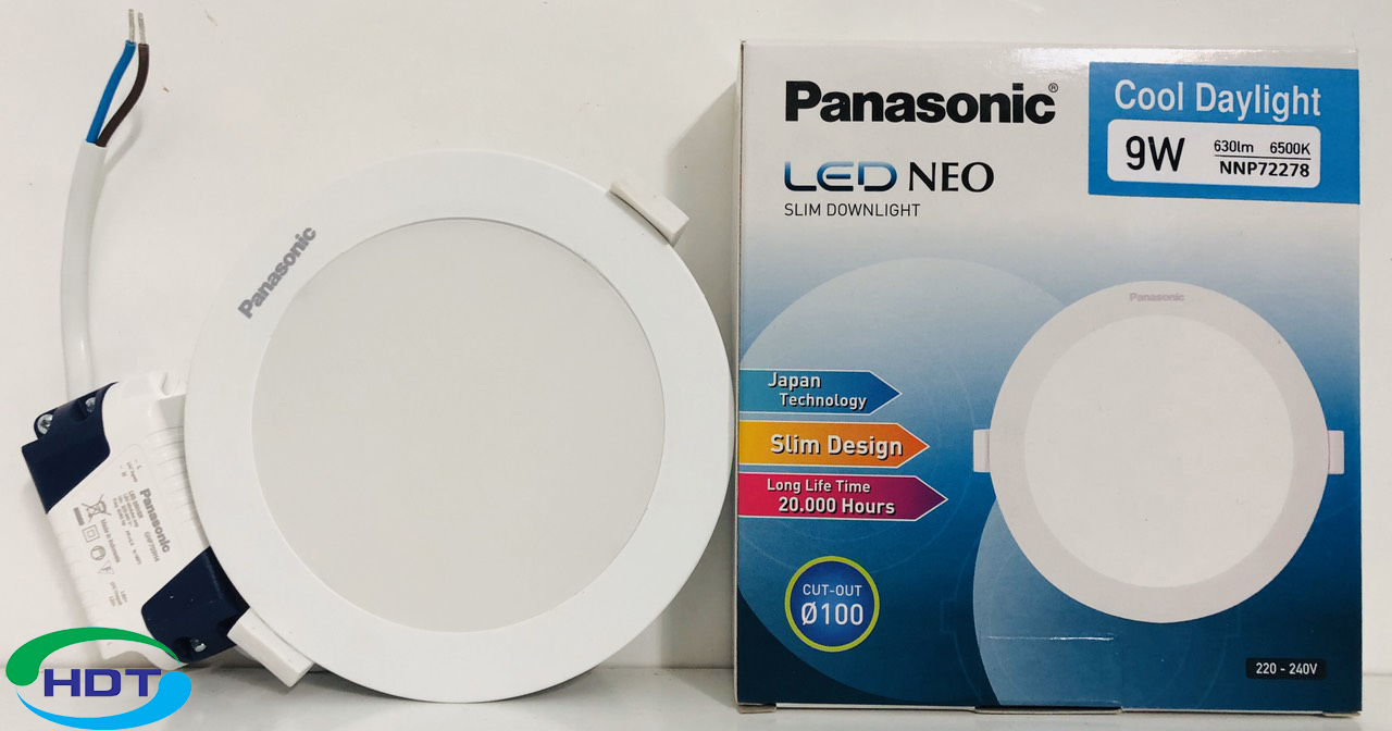 Đèn Led Âm Trần Panasonic NNP72279 Neo Slim Tròn 9W Ánh sáng trung tính 4000K