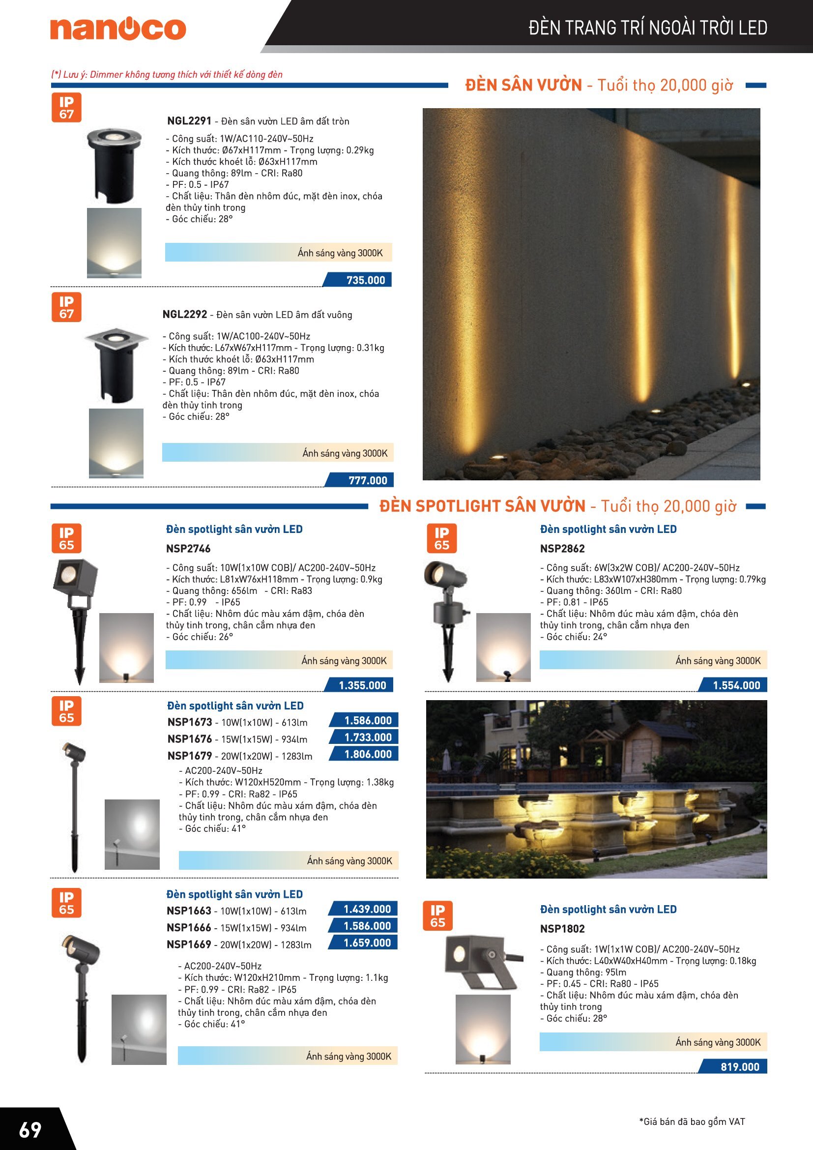Đèn Led Slim Downlight siêu mỏng ( CATALOGUE )