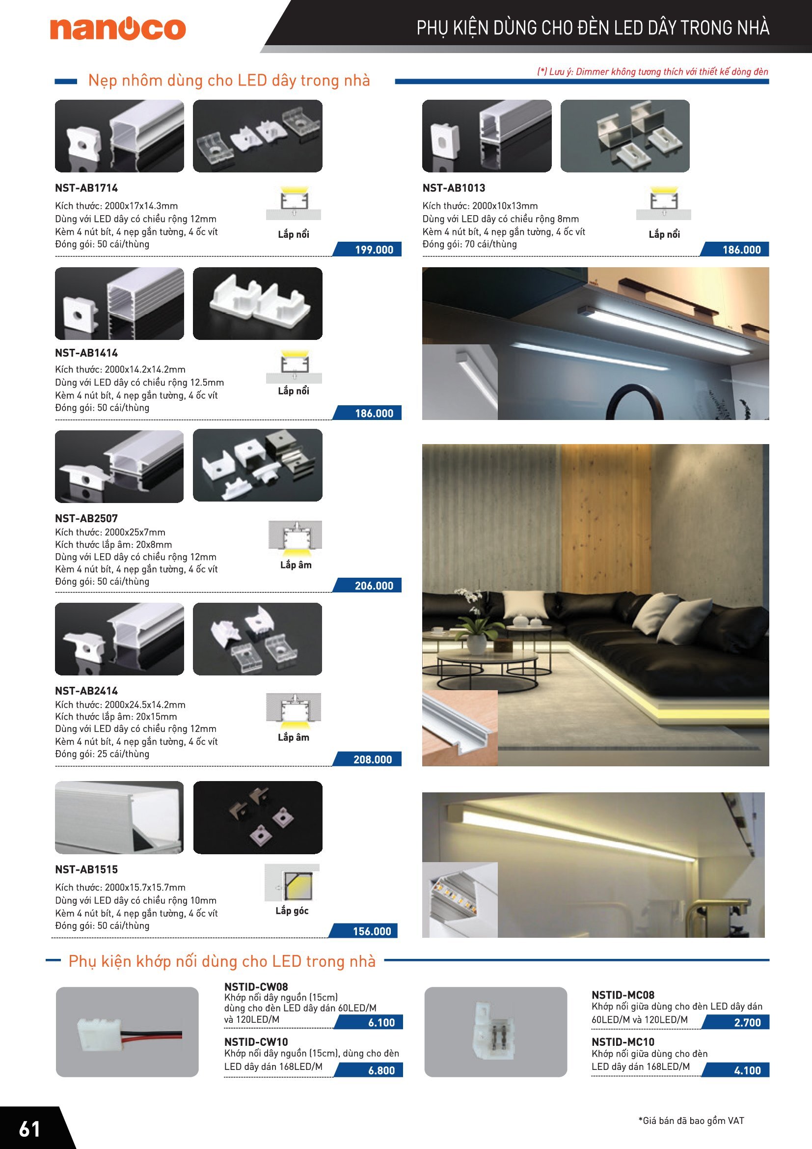 Đèn Led Slim Downlight siêu mỏng ( CATALOGUE )