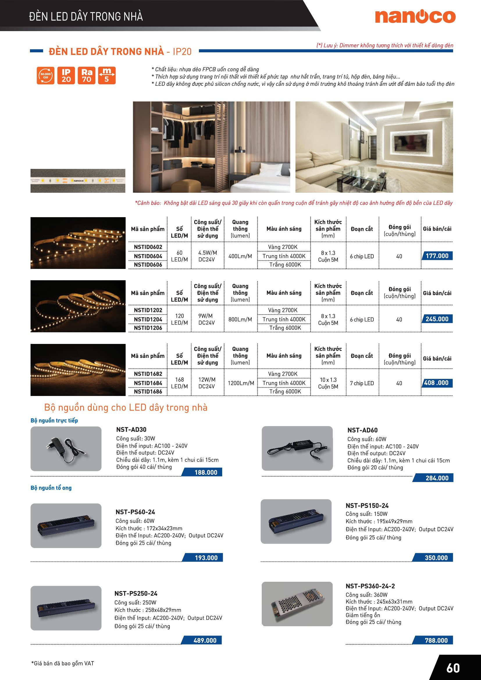Đèn Led Slim Downlight siêu mỏng ( CATALOGUE )