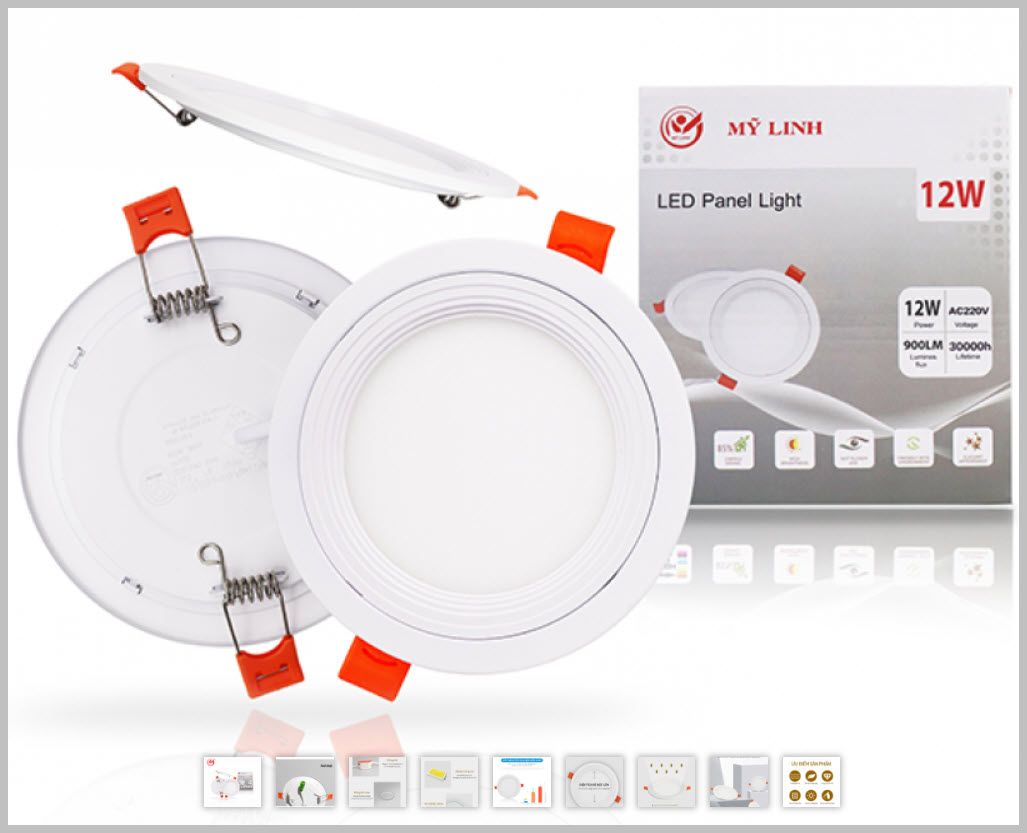 ĐÈN LED ÂM TRẦN SIÊU MỎNG 12W MỸ LINH