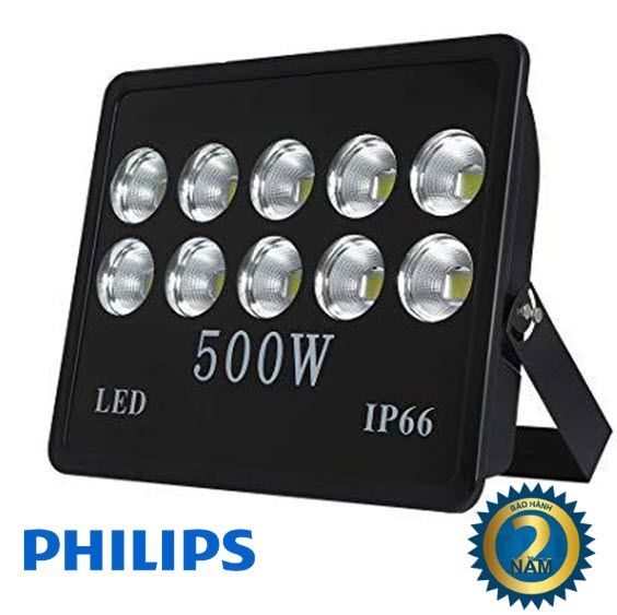 Đèn pha ly 500w IP66, Chip Lumileds Philips SMD 3030, Nguồn PHILIPS, Ánh sáng Trung Tính 4000K