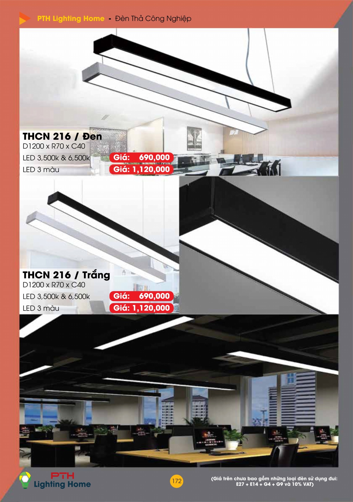 172 - Đèn Thả Cà Phê Công Nghiệp Lighting Home - Catalogue 2023