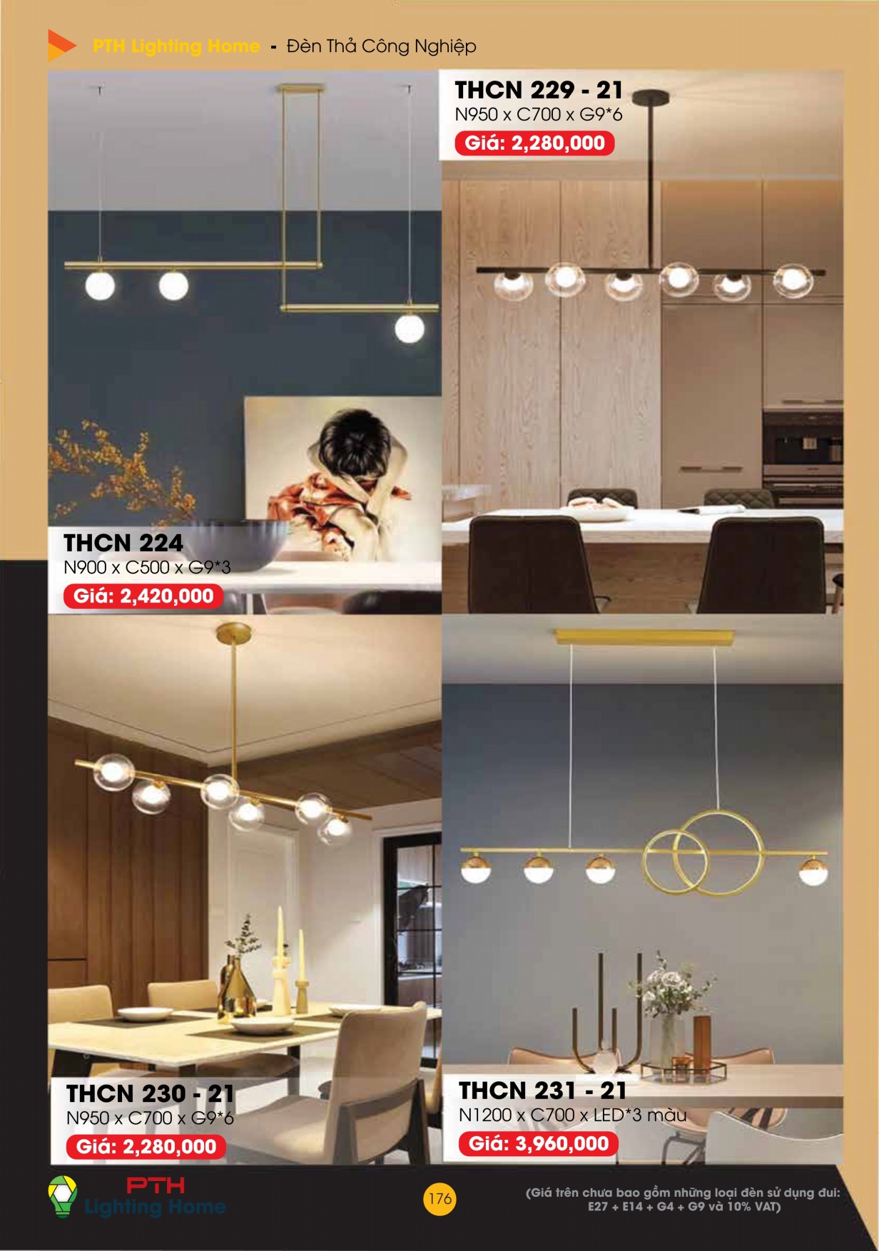 176 - Đèn Thả Cà Phê Công Nghiệp Lighting Home - Catalogue 2023