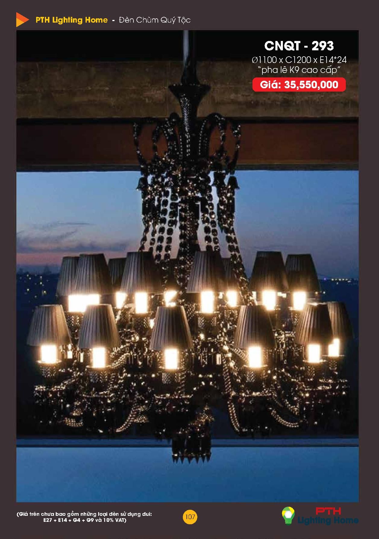 107 - Đèn chùm quý tộc Lighting Home Catalogue 2023