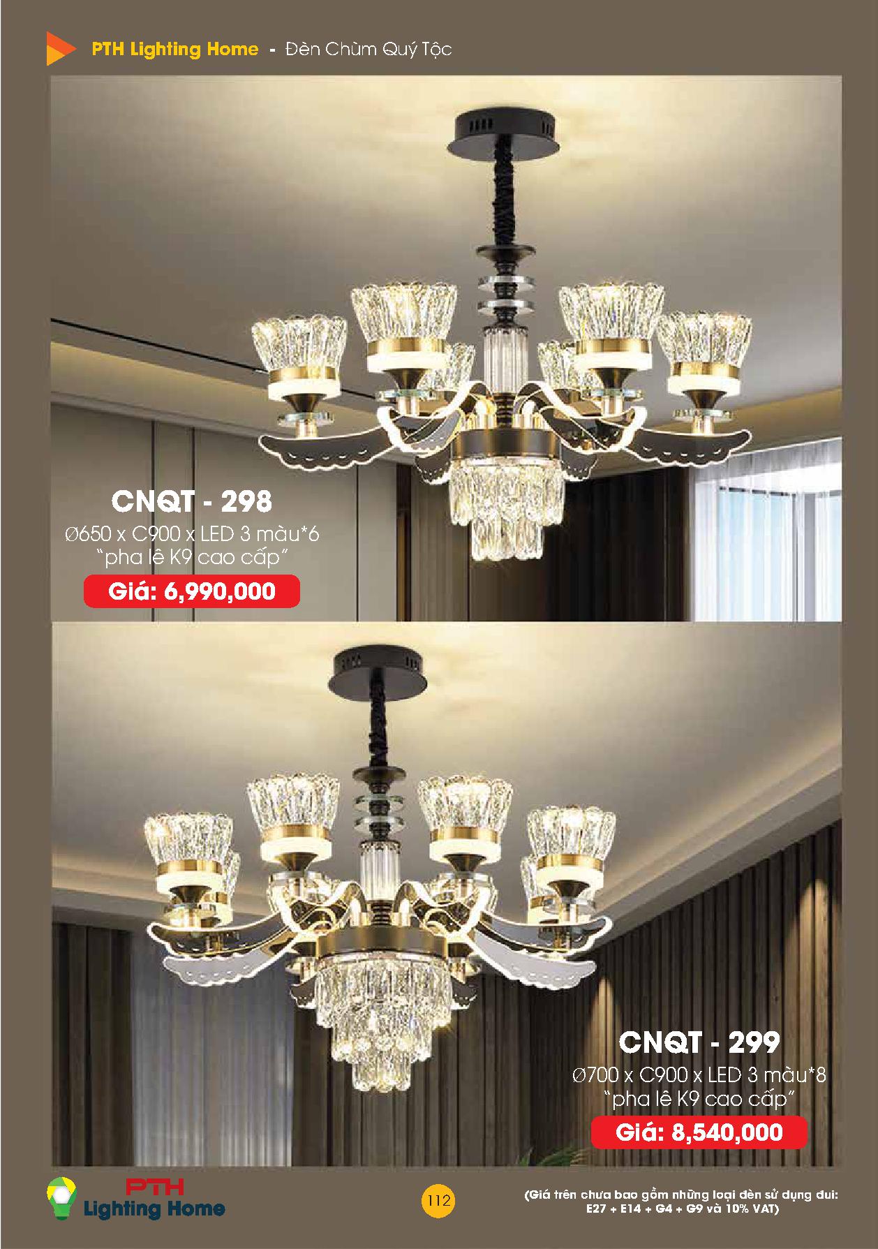 112 - Đèn chùm quý tộc Lighting Home Catalogue 2023