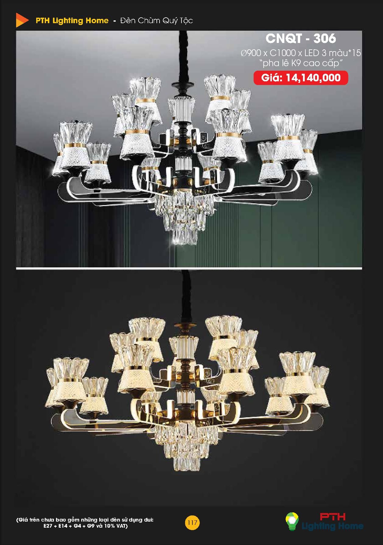 117 - Đèn chùm quý tộc Lighting Home Catalogue 2023